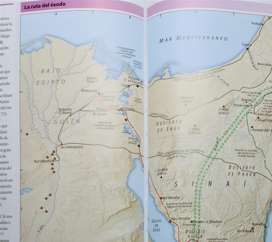 Página del atlas, (no muestra la ruta milagrosa).